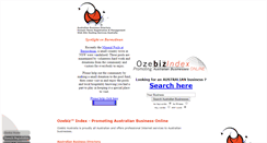 Desktop Screenshot of ozebiz.com.au