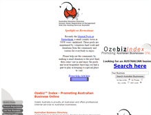 Tablet Screenshot of ozebiz.com.au